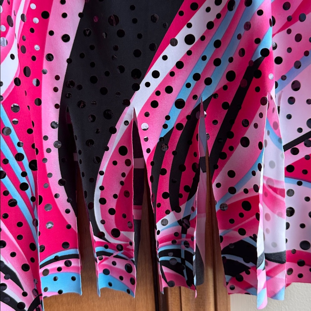 Girls Pink and Black 2 piece dance dress up - Picture 6 of 12